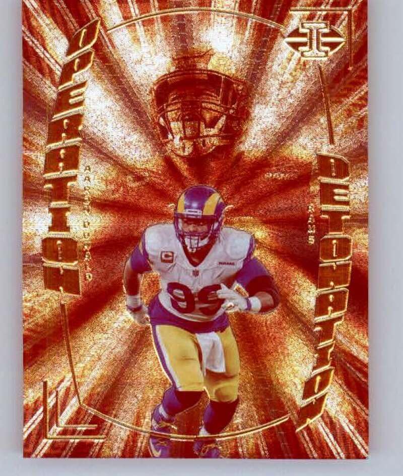 2022 Panini Illusions Operation Detonation #19 Aaron Donald Los Angeles Rams NFL Football Trading Card