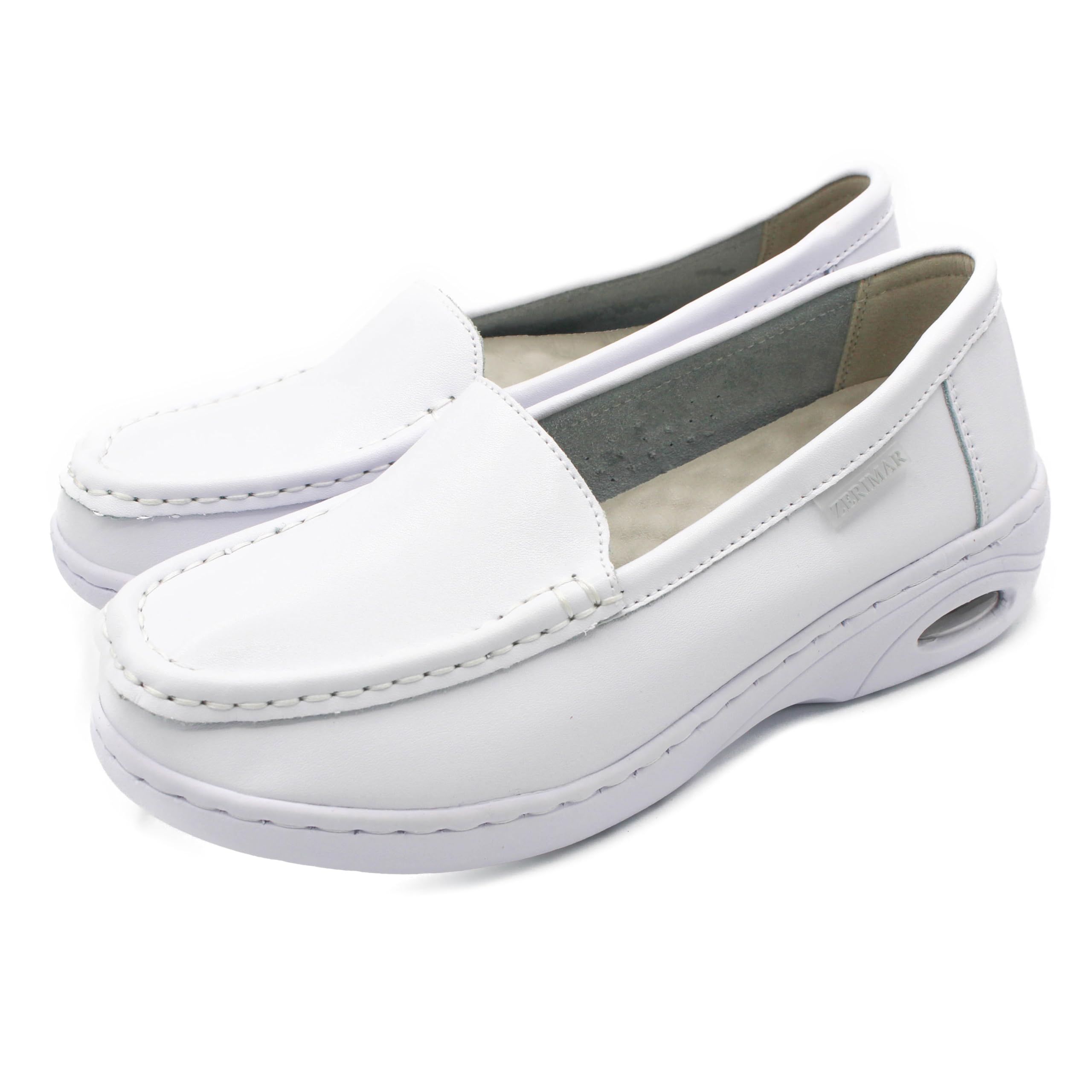 Zerimar Zapatos Mujer Cómodos Vestir - Mocasines Mujer Piel con Cámara de Aire - Bailarinas Mujer para Verano - Zapatos Verano Mujer - Mocasines Mujer en Piel - Elegantes y Cómodos.