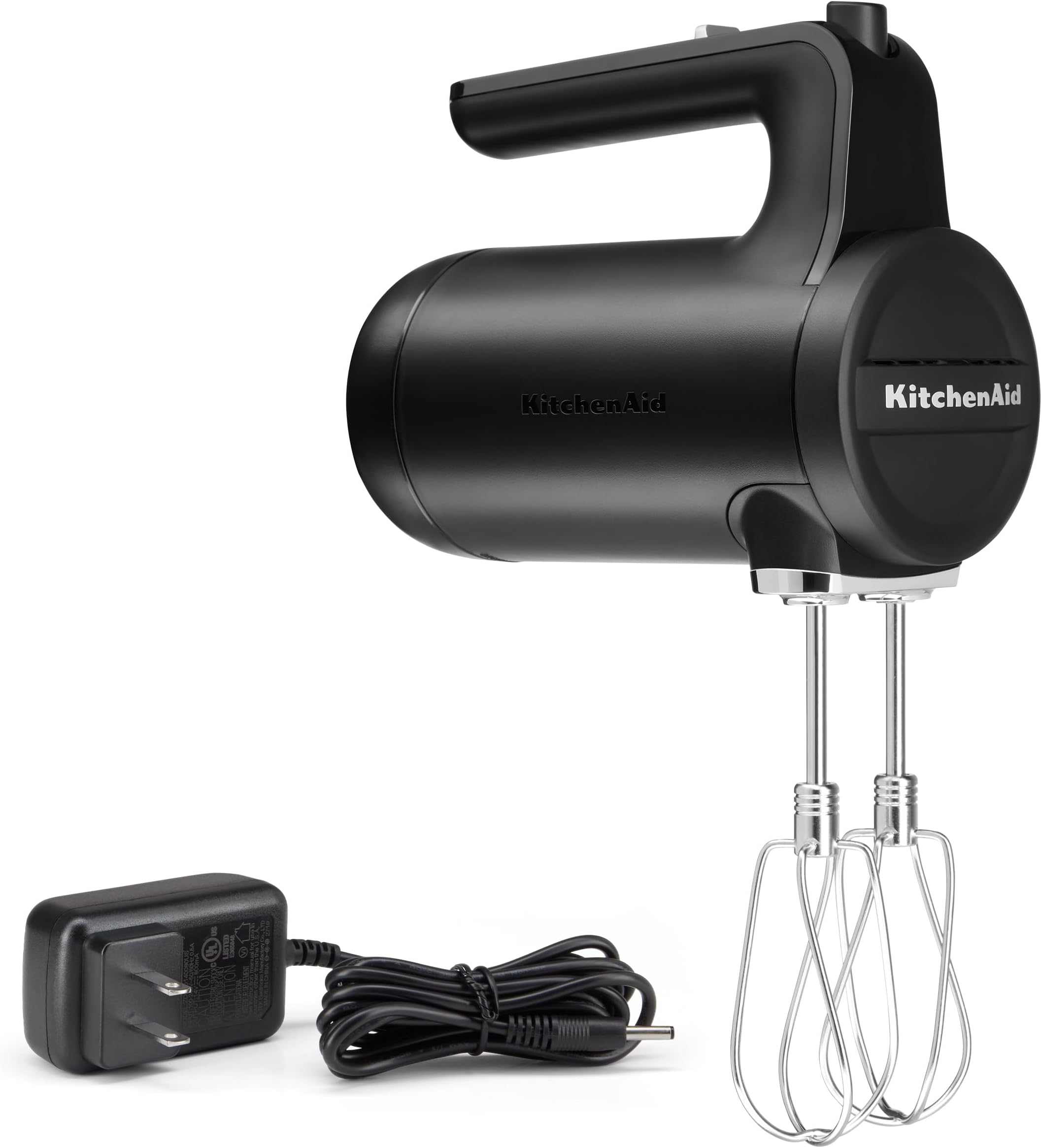 KitchenAid KHMB732BM Cordless Hand Mixer, 7 Speed, Black Matte