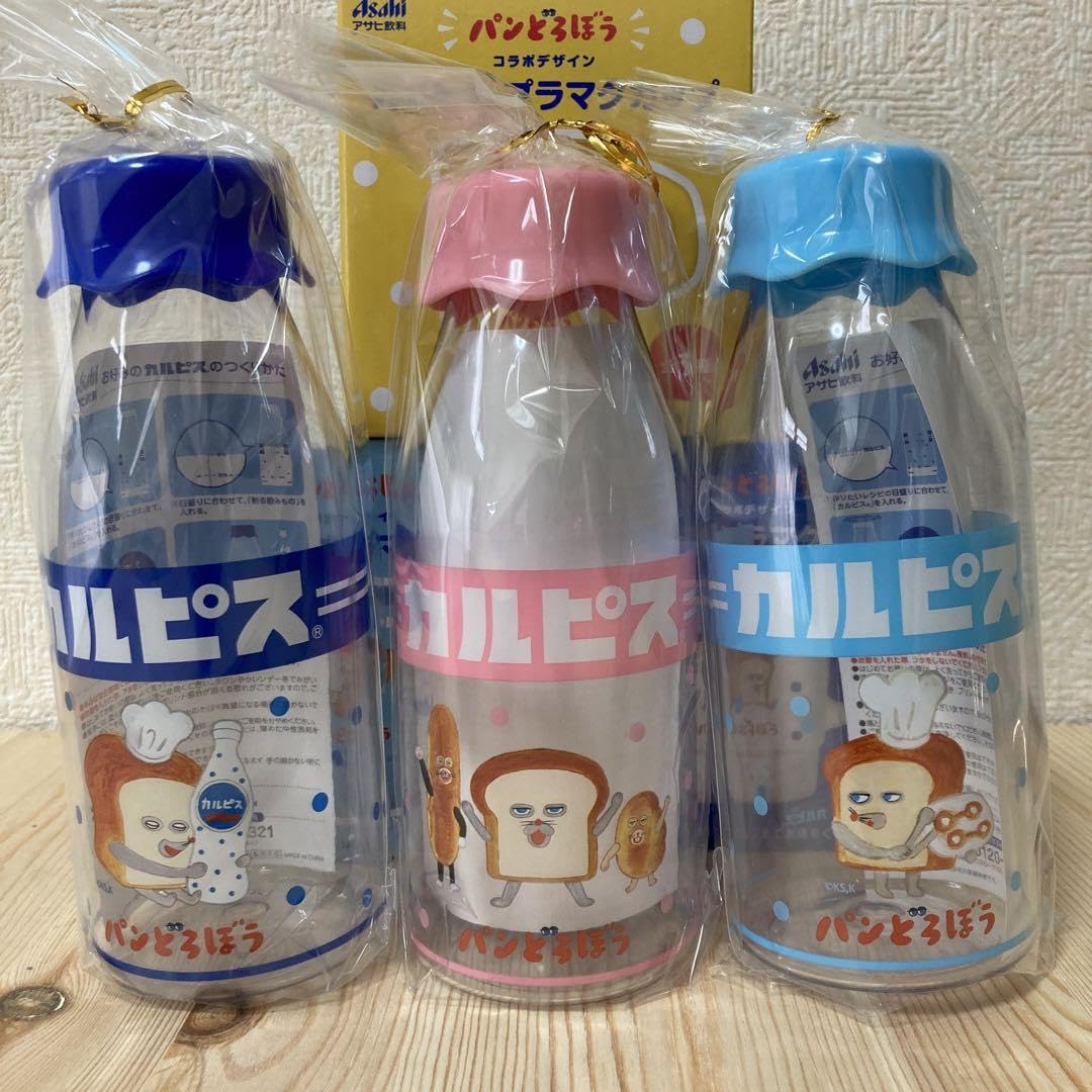 パンどろぼう ミルクボトル オリジナルプレート プラマグカップ まとめ売り Amazon.co.jp: アサヒ パンどろぼう ミルクボトル マグ メモリ付