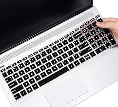 Oaky Keyboard Skin Cover for HP Pavilion 15.6 Series HP 15t, 15-dw. 15-dy, dy, da, db, bw, bs, cd, cc sd cs cw ds ef ec gw Series and Hp Envy 17M 17z 17-by 17-bs Series - Silicon Black