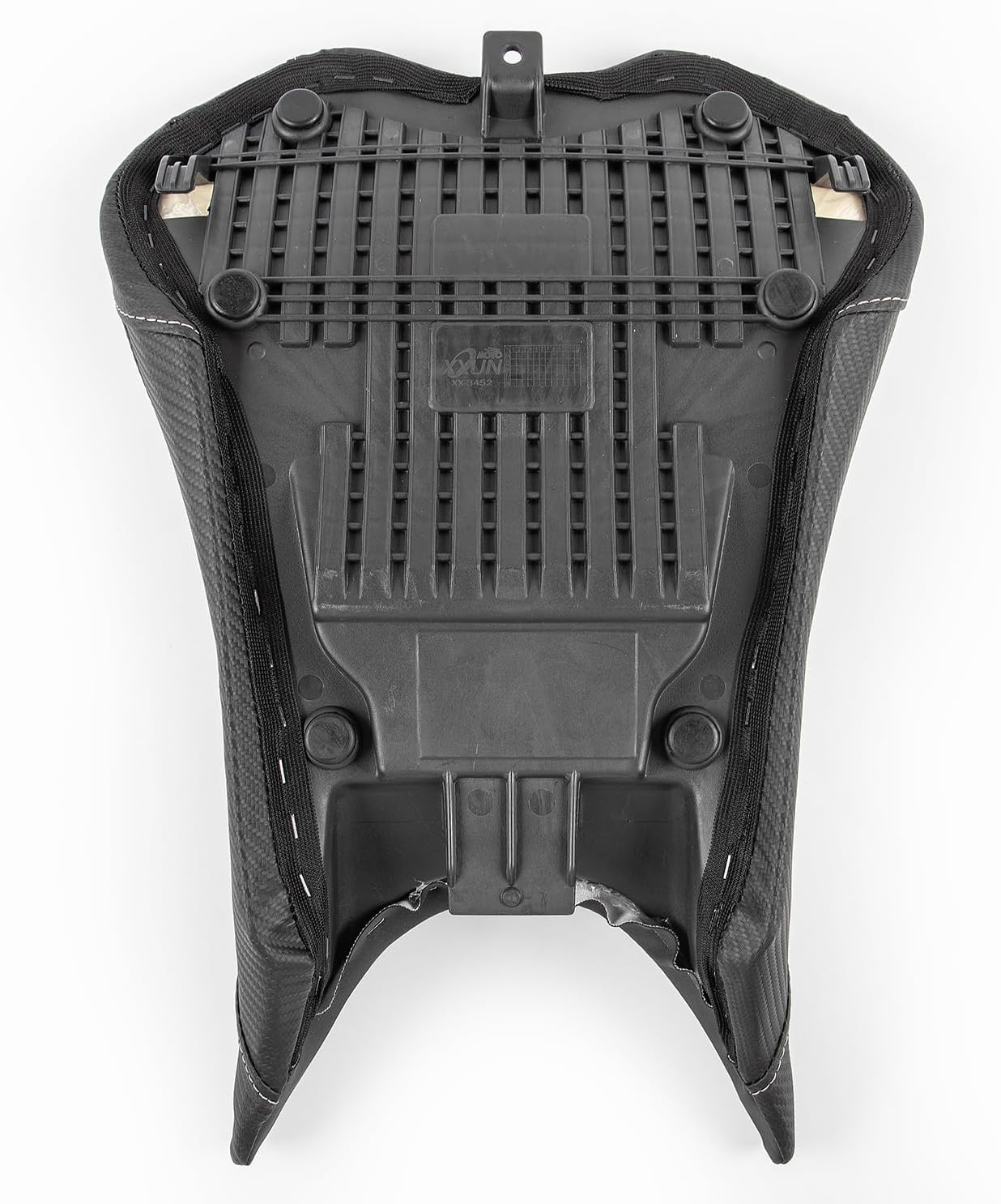 Motorcycle Leather Front Driver Saddle Seat Cushion Pad Set fit for Street Triple 765 765S 765R 2023 2024 Pressure Relief Soft Rider Pillion, Black