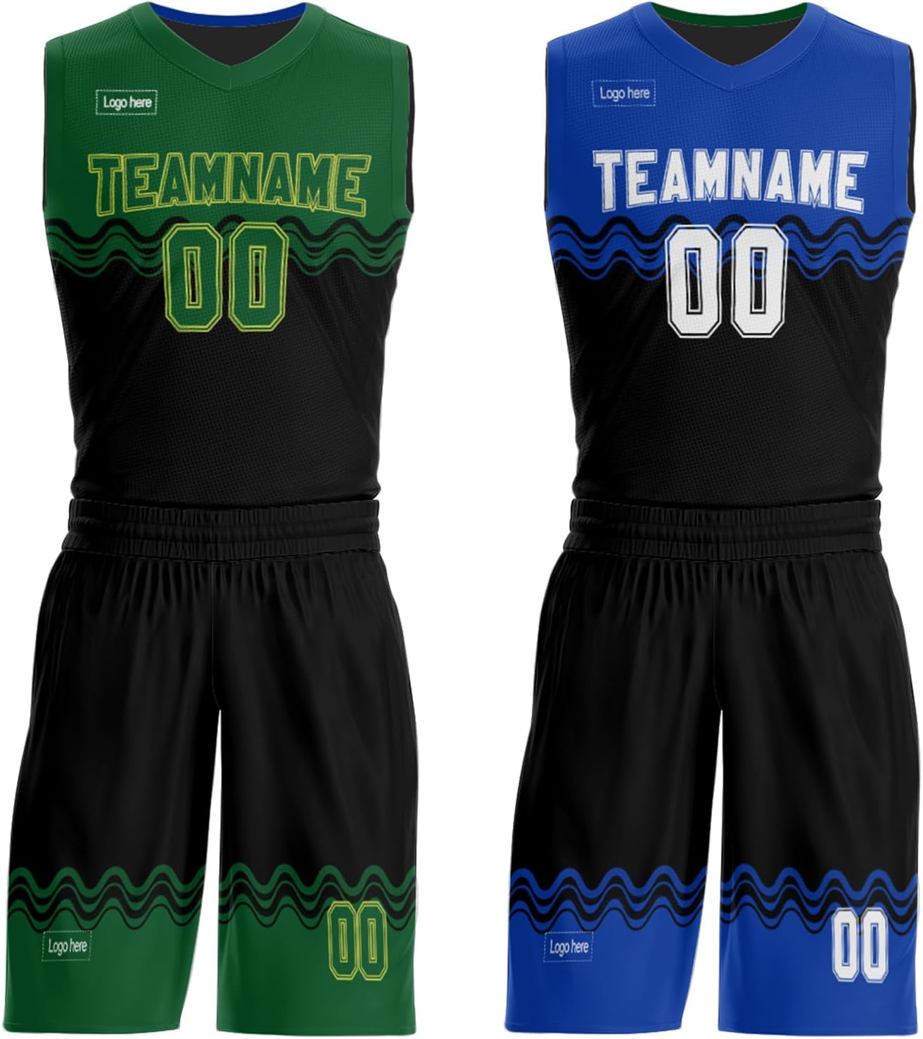 Custom Reversible Basketball Jersey Set 90s Hip Hop Personalized Team Uniforms with Name,Logo for Men, Women, Youth