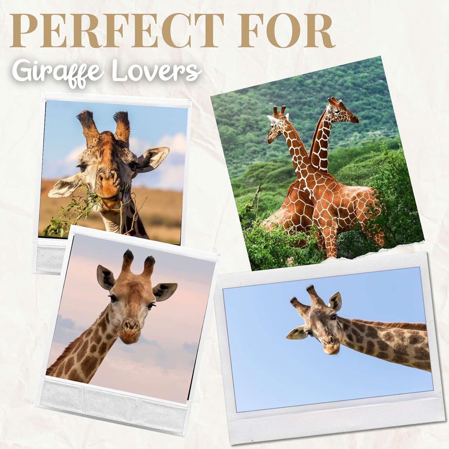 Onebttl Giraffe Gifts for Giraffe Lovers, 20oz Insulated Stainless Steel Tumblers with Lids and Straws, Perfect Gifts for Christmas & Birthday - Watercolor