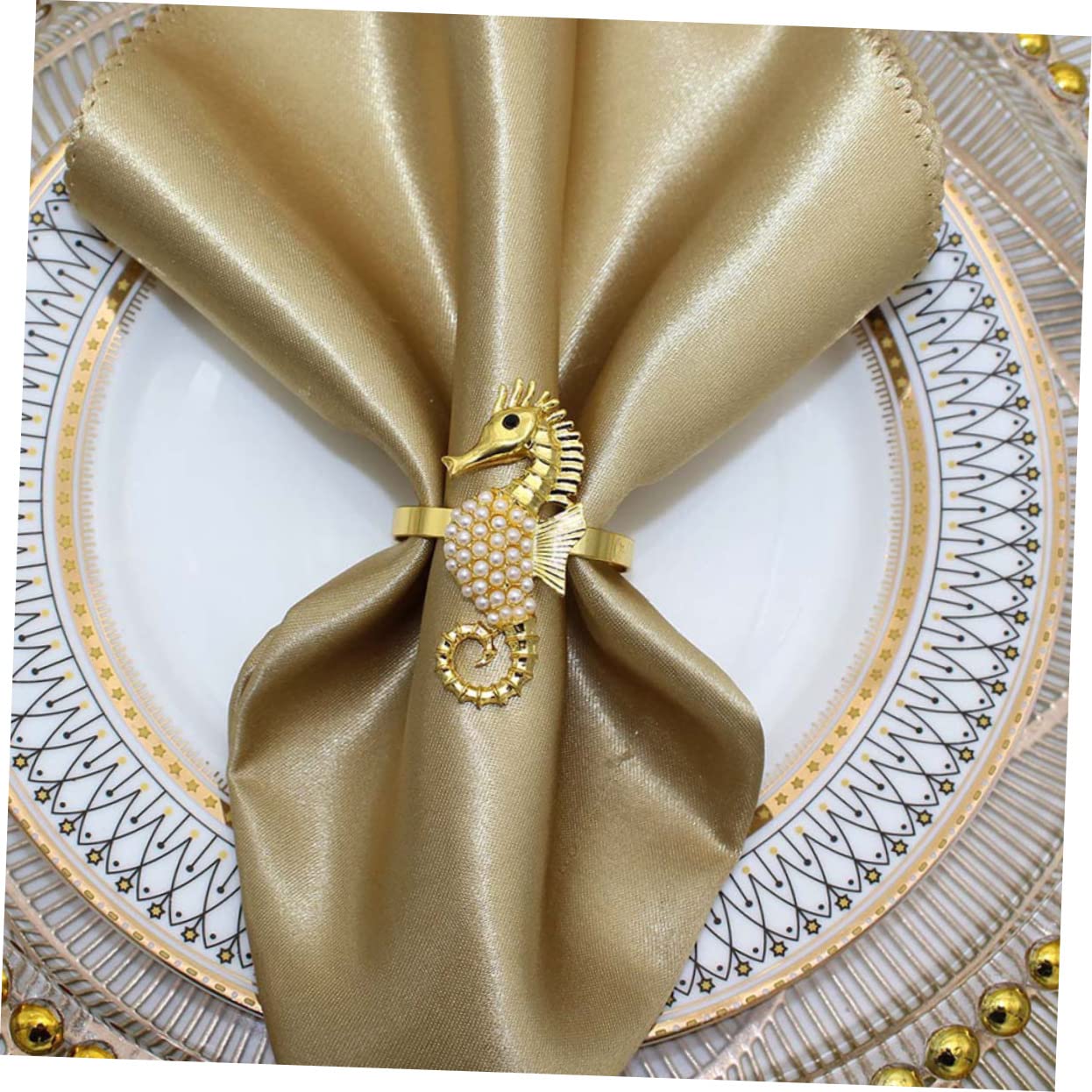 OUNONA 4 Sätze Teiliges Für Hochzeiten Serviettenhalter Mit Tierdesign Langlebig Und Pflegeleicht Für Tischdekoration 6 Stück * 4