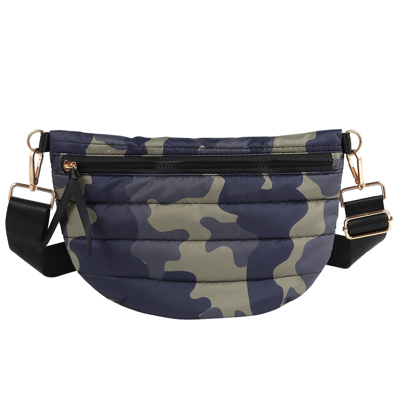 Quilted Puffer Belt Bag - Puffy Sling Fanny Pack Crossbody Chest Belt Bum Waist Purse Shoulder Bag for Women Gift