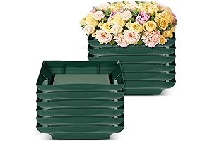 Sabary 12-Pack Floral Arrangement Containers with Foam Blocks for Parties and Events