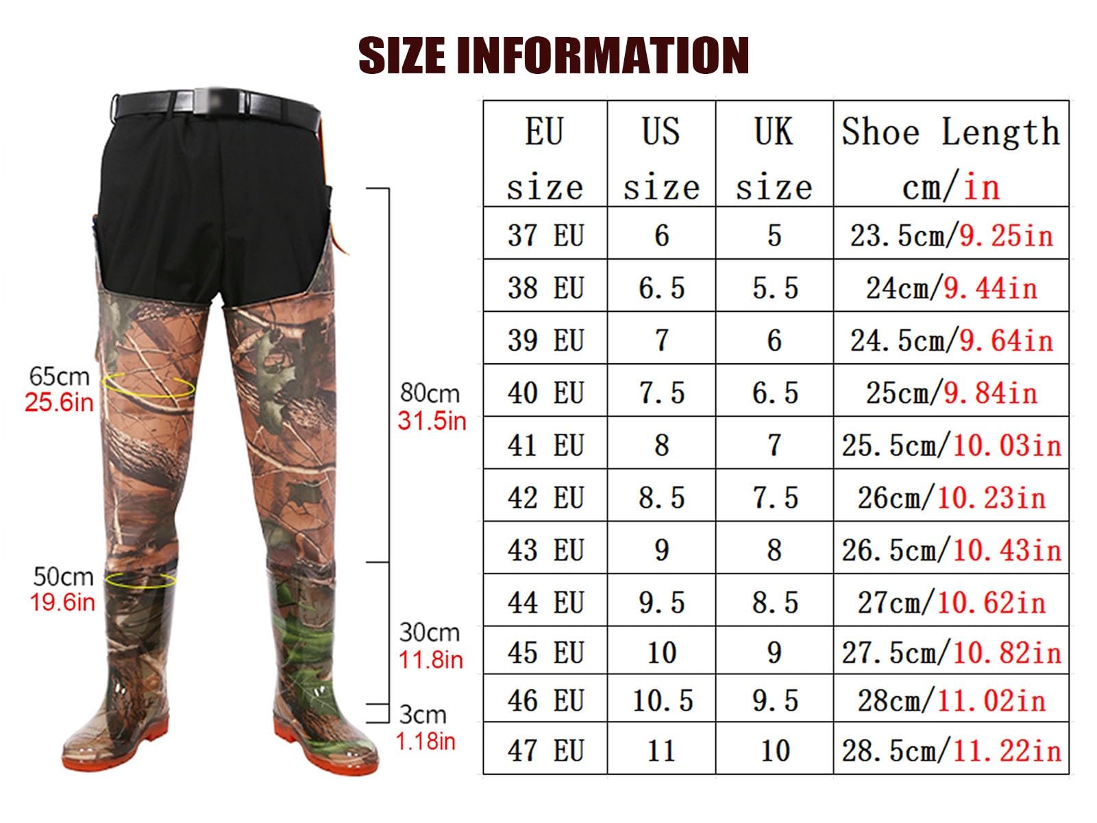 Wodery biodrowe Wodery do brody Outdoor Work Wodery do brody Buty wędkarskie Wodoodporne dla mężczyzn i kobiet Lekkie buty brodzące Wygodne dopasowanie