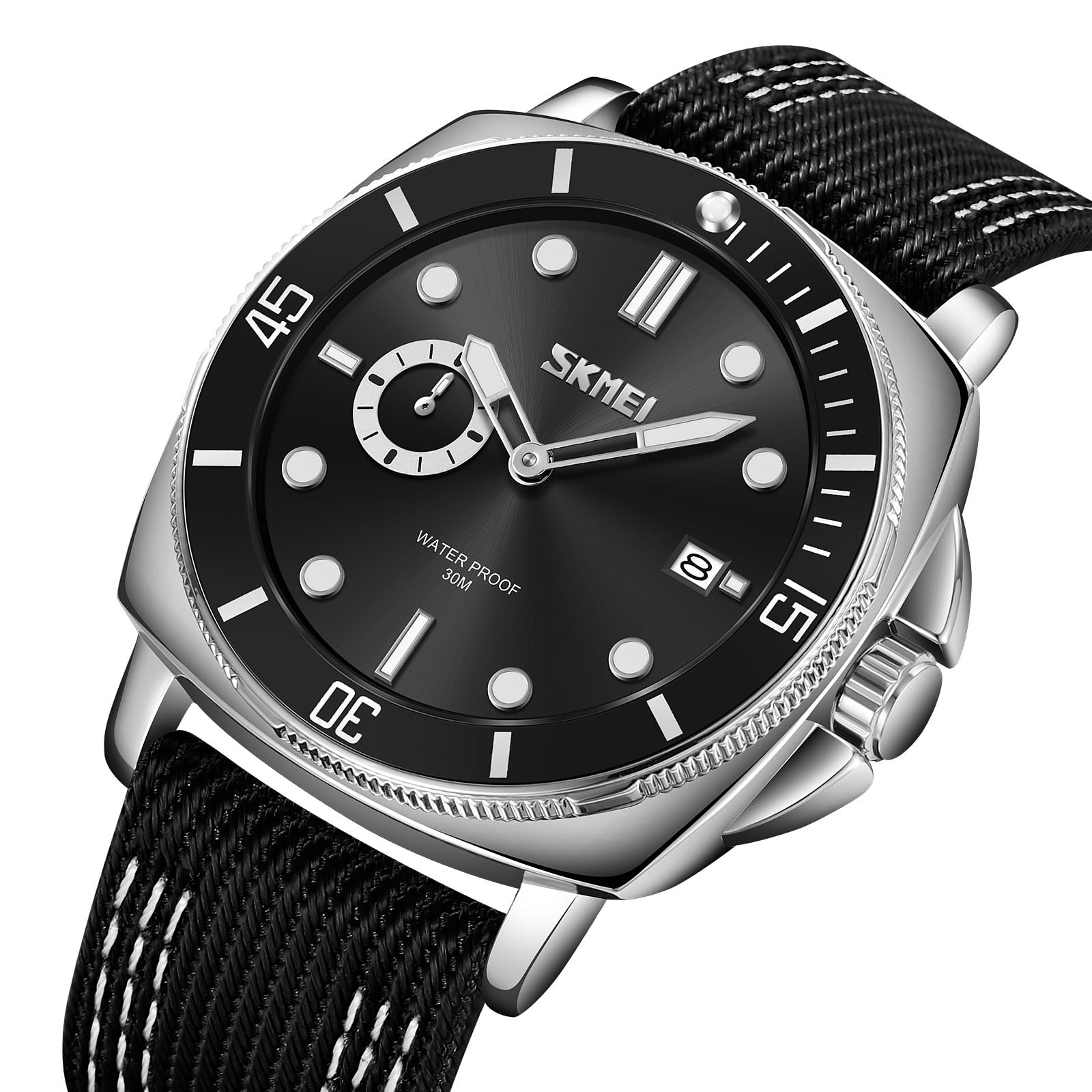 findtime Uhren Herren Uhr Herren Mens Watches Herrenuhren Armbanduhren Herren Analog Männer Uhren Nylon Armband