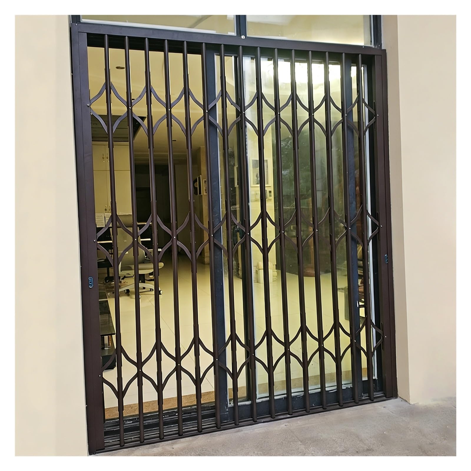 Faltbares Sicherheitsgitter Aus Aluminium für Haustüren/Garten/Terrassen/Patios, Platzsparend (W-3.5 x H-6.5 ft)