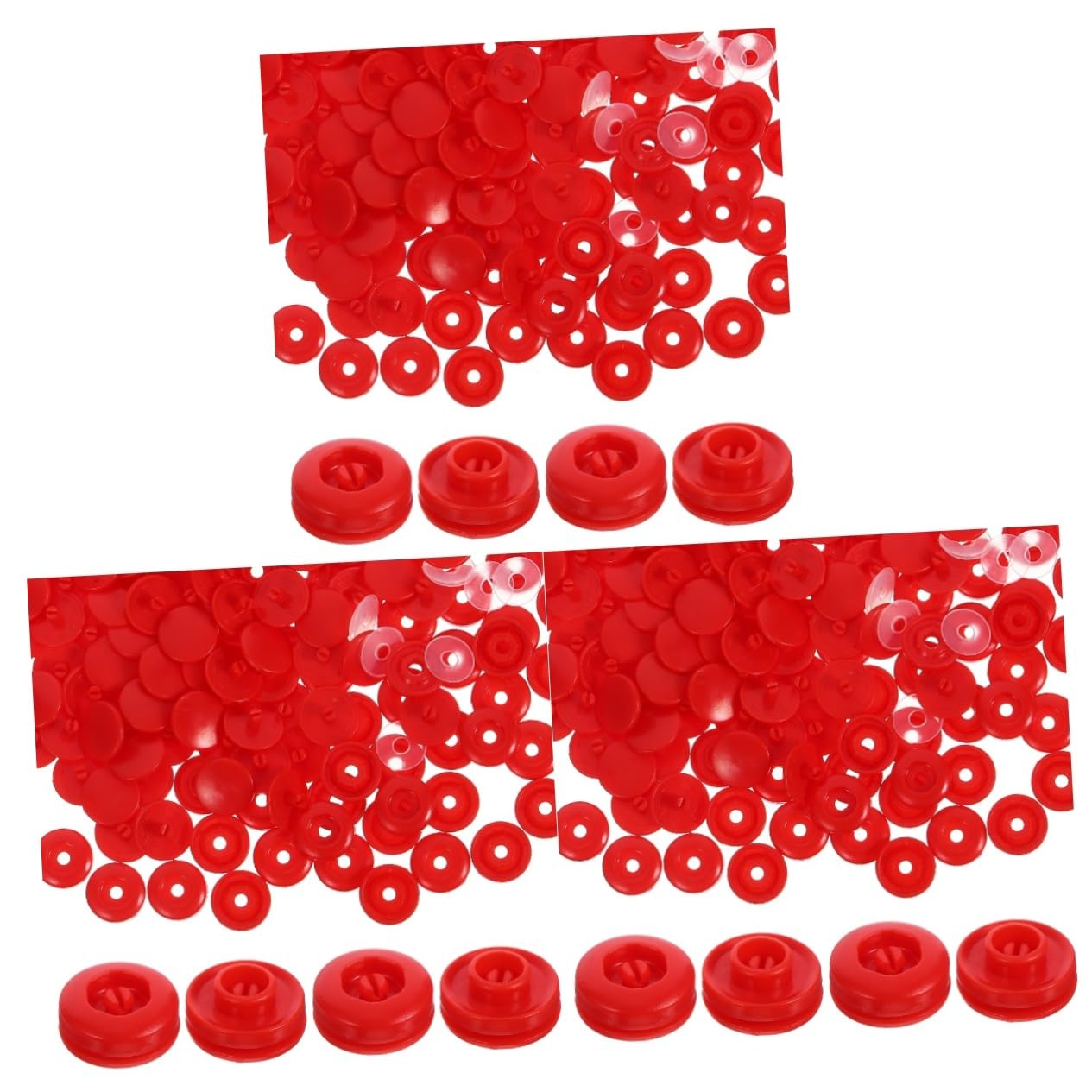 Lurrose 300sätze Snap Buttons Für Kleidung Druckknöpfe Für Bastelprojekte Nähzubehör Für Babybekleidung Hosen Und