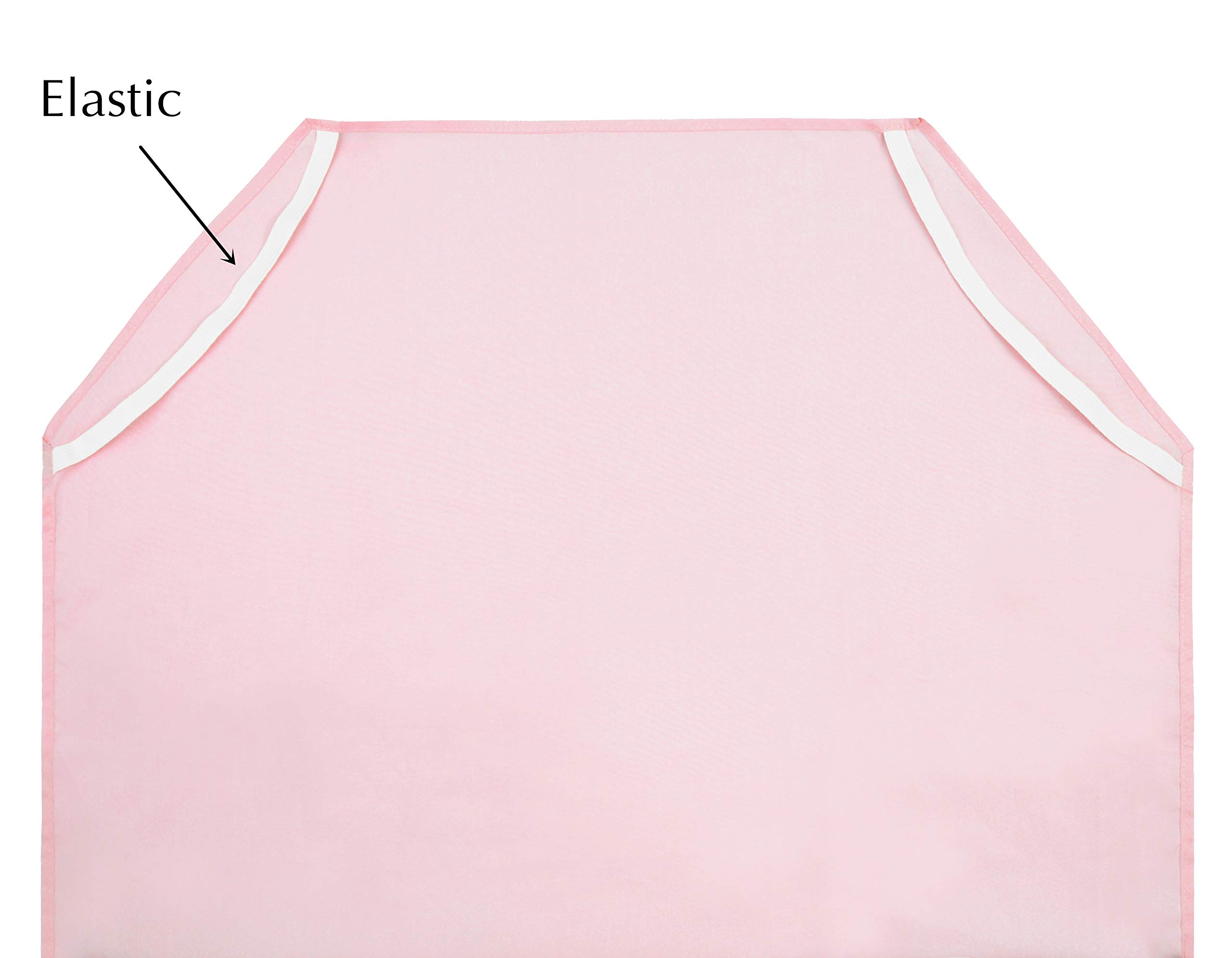 American Baby Company Sábana de percal de algodón 100% natural, para guardería, preescolar, rosa, suave, transpirable, para niñas, 23 x 40 pulgadas