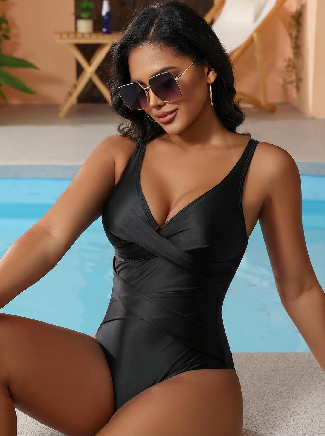 One Piece Swimsuit for Women, Fashion Swimwear Swim Suits, Women's Beachwear Bathing Suit Bikini Set for Woman Girls - Image 4