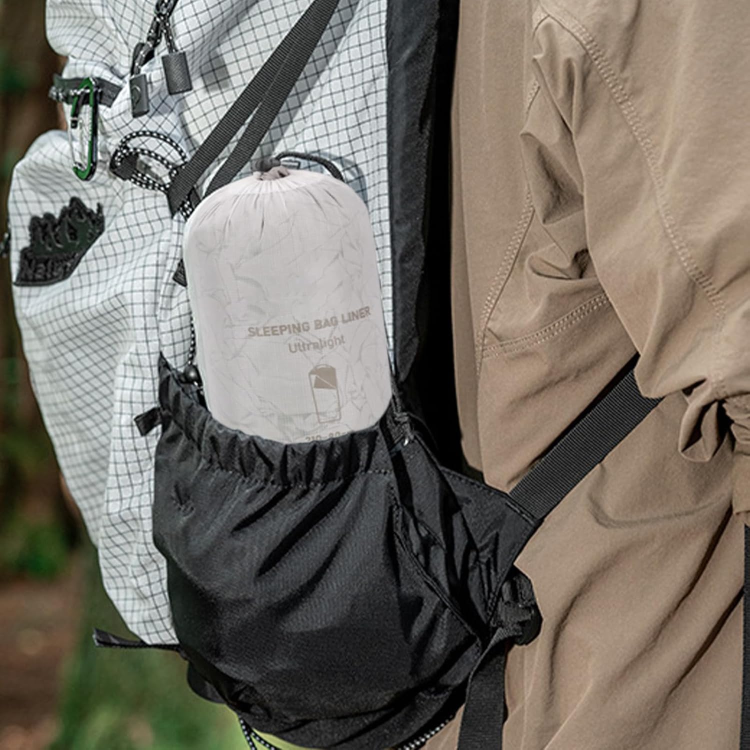 Lightweight Sleeping Bag Liners | Outdoor Adult Sleep Sack | Foldable Sleep Sack for Travelers Light Sleepers Festival Attendees Camping Hiking Mountain Climbing Summer Camp Road Trips