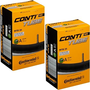 Continental Unisexs MTB Tube 26" Inner, Black, [47-559->62-559]
