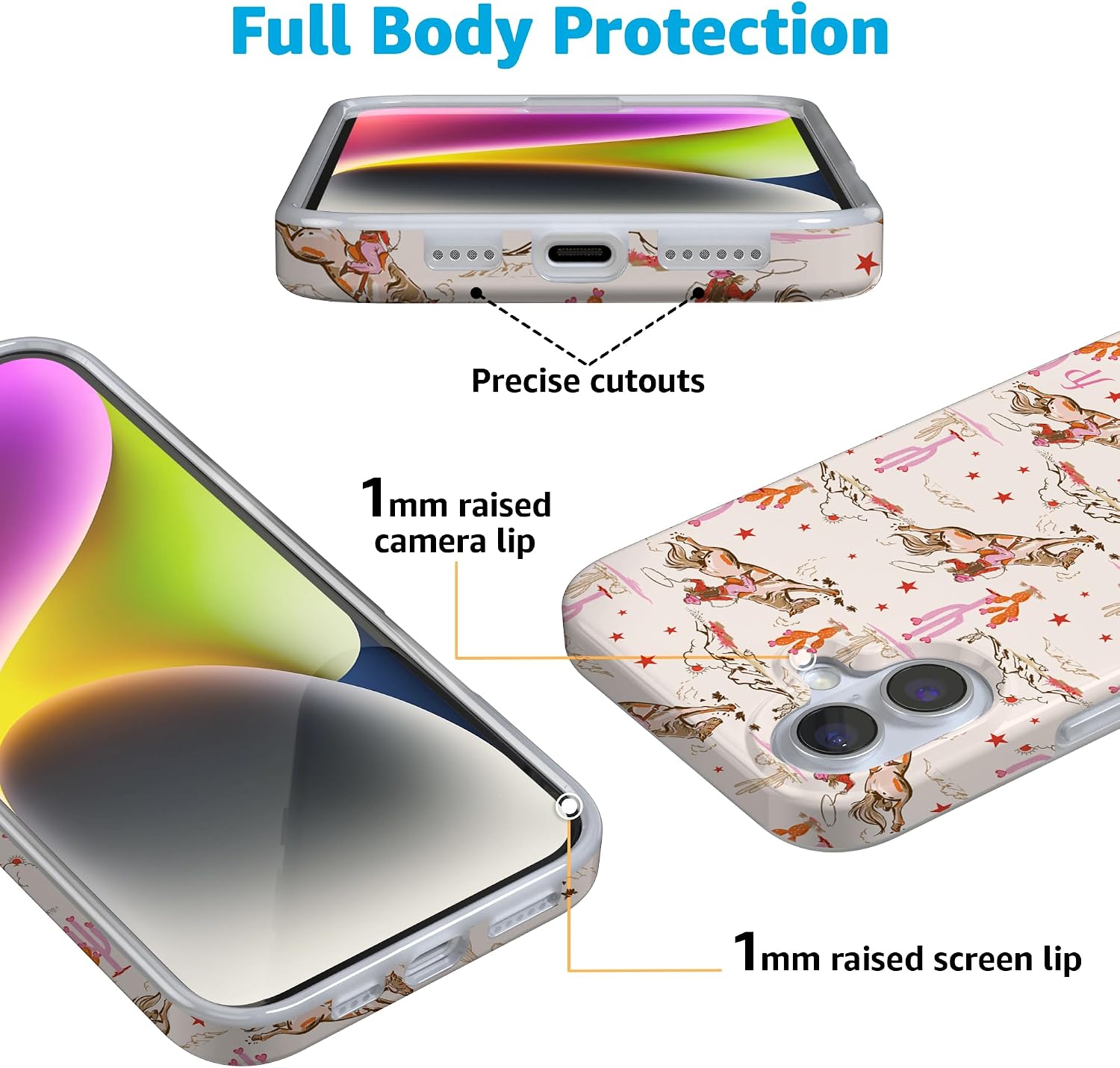 Casely iPhone 16 Case | Cowgirl Canyon | FashionPass x Casely | Compatible with MagSafe | Classic Ultra Slim Design