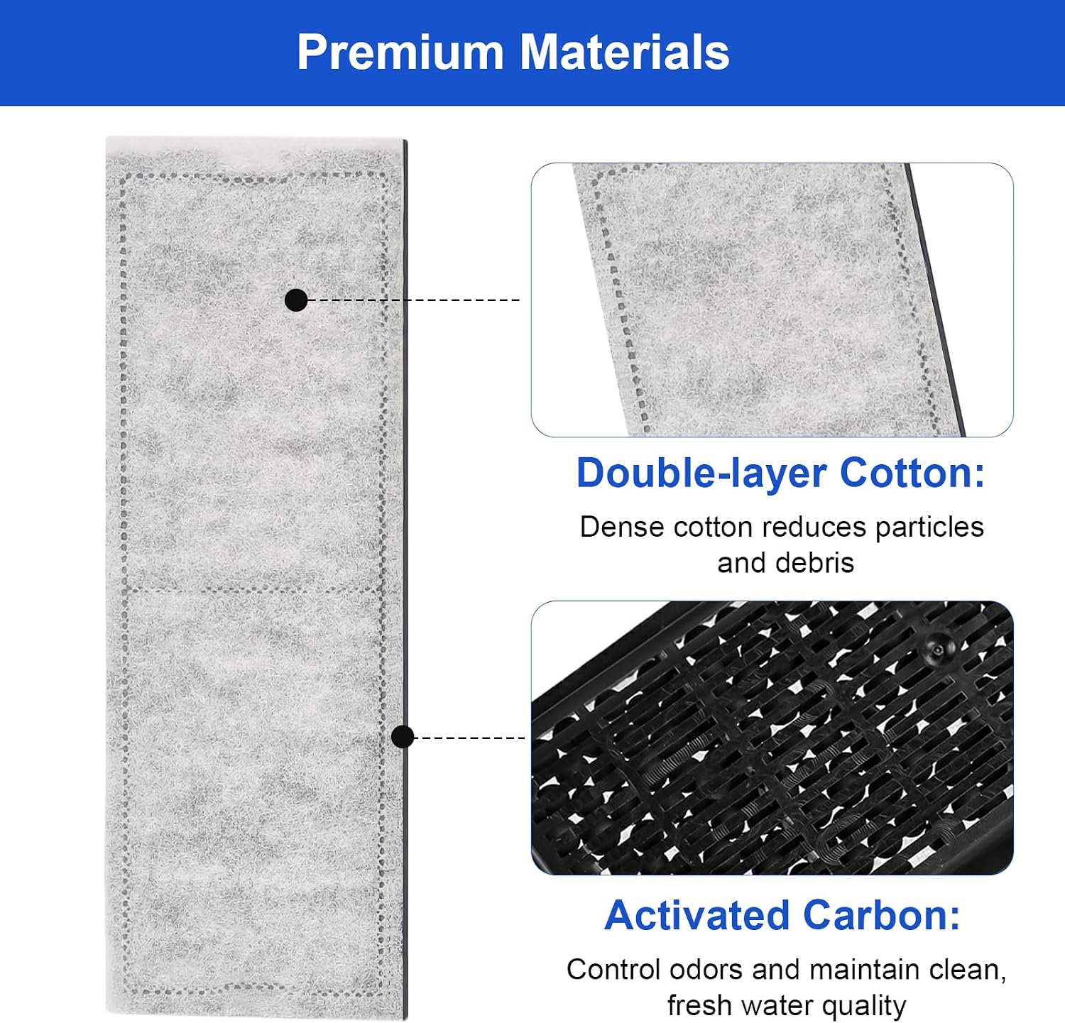Filter D Cartridges Replacement for Imagitarium Aquarium Fish Tank Filter, Aquarium Coconut Carbon Cartridge Filter Compatible with Imagitarium Aquariums Type D Filter Cartridges 4 Pack
