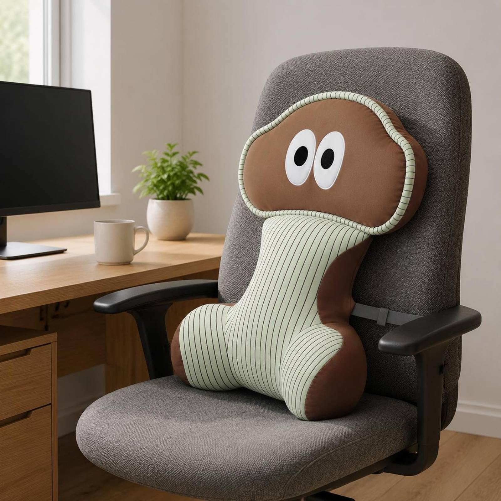 Cuscino Ergonomico per Sedia Cuscino Seduta Supporto Schiena Poggiatesta Imbottito Modulare in Poliestere Cationico Adatto per Ufficio Lettura Divano Relax, Viola