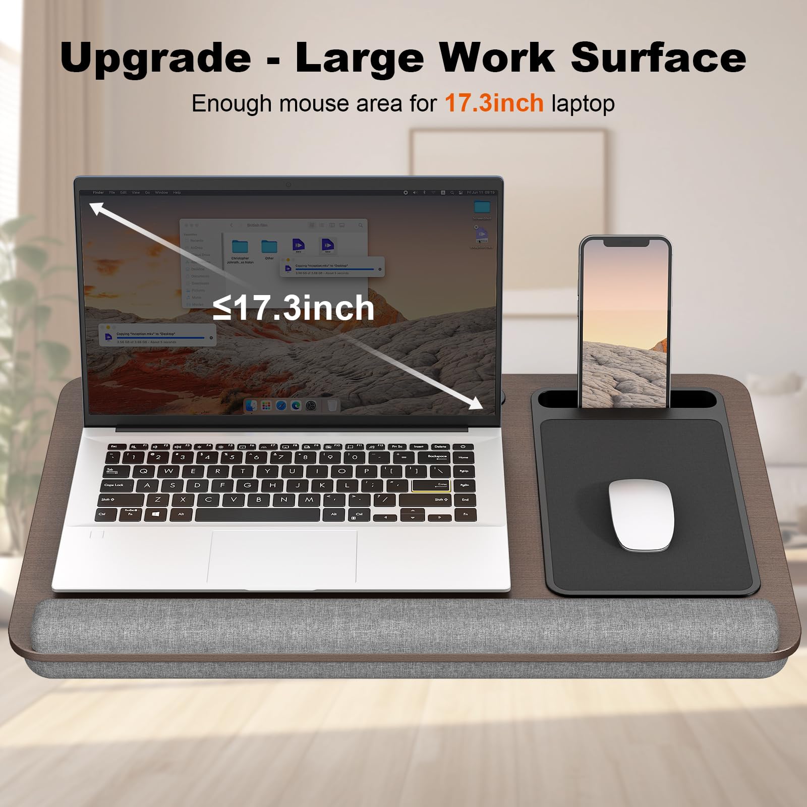 Laptopkussen of Laptoptafel om met de laptop op schoot te werken