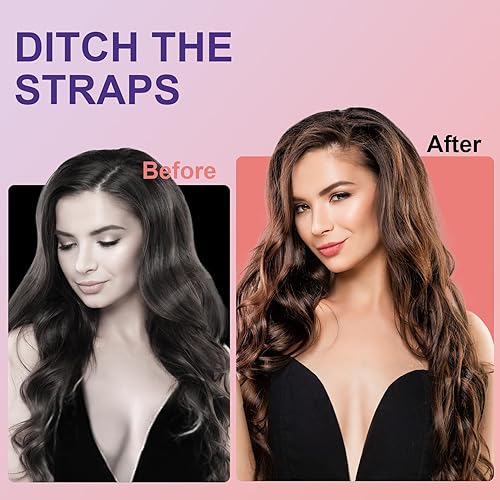 Vista 4 de Mciotk Kit de cinta adhesiva para levantamiento de senos, 14 piezas de cubierta de pezón W pétalos, 36 cintas corporales impermeables para sujetador