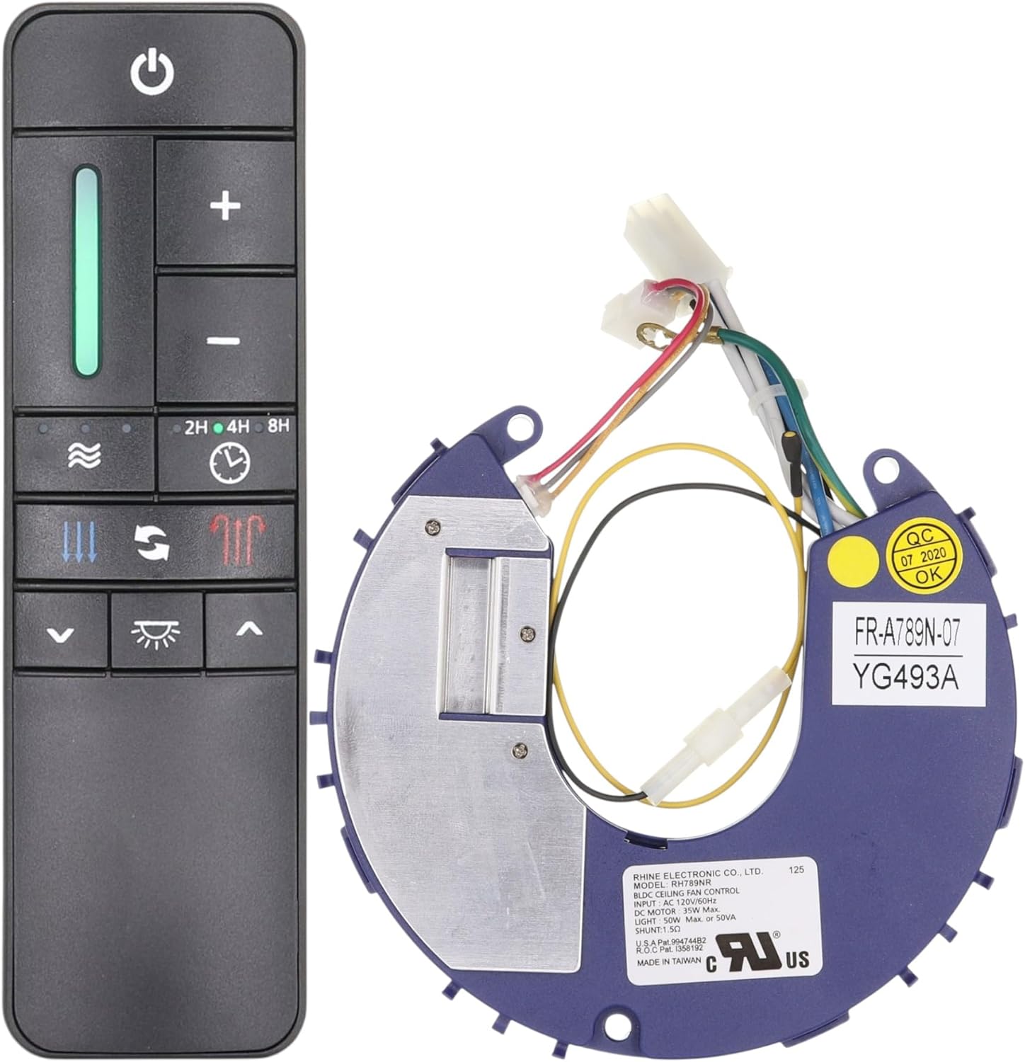 Anderic UC789N-07 / RR7225T Remote Control Ceiling Fan Kit for Home Decorators Collection YG493A Kensgrove 54 Inch - UC789N07-RR7225T-KIT