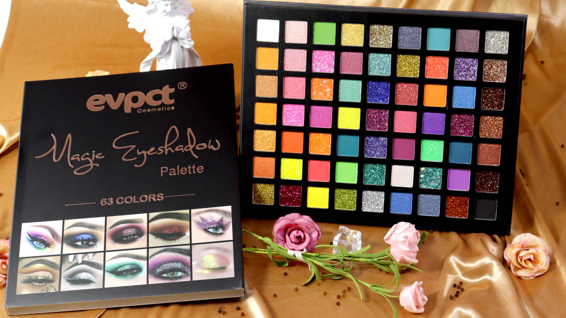 63 Colors Glitter Shimmer Matte Eyeshadow Makeup Palette Pallet