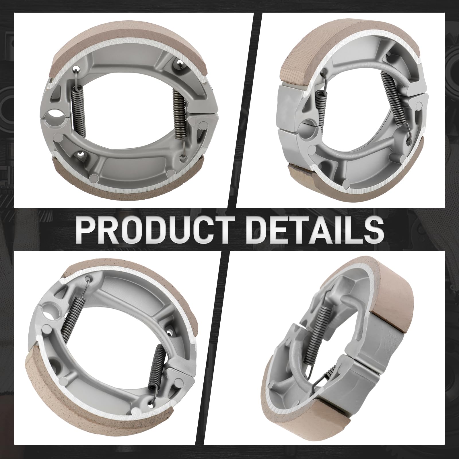 Off-road Bike Brakes Caltric Rear Brake Shoes For Honda XR100R 1985-2003 & CR60R 1983-1984 CR60R Brake Shoe Replacement - Foto 10