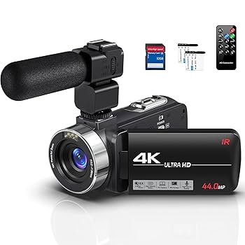Amazon.co.jp: ビデオカメラ 4K録画 4400万画素 YouTubeカメラ