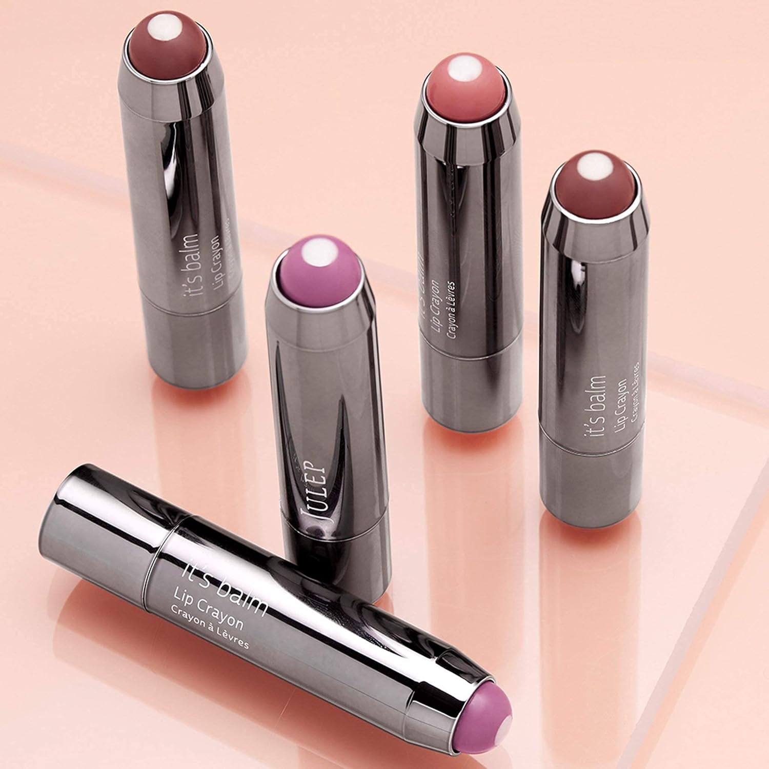 Julep Eyeshadow 101 Crème to Powder Waterproof Eyeshadow Stick, Bronze Shimmer & It's Balm Tinted Lip Balm + Buildable Lip Color, Dusty Orchid Shimmer