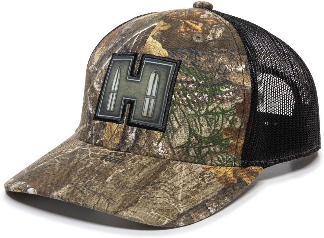 Outdoor Cap Realtree Edge/Black Mesh Back w/Hornady Label, HRN03A