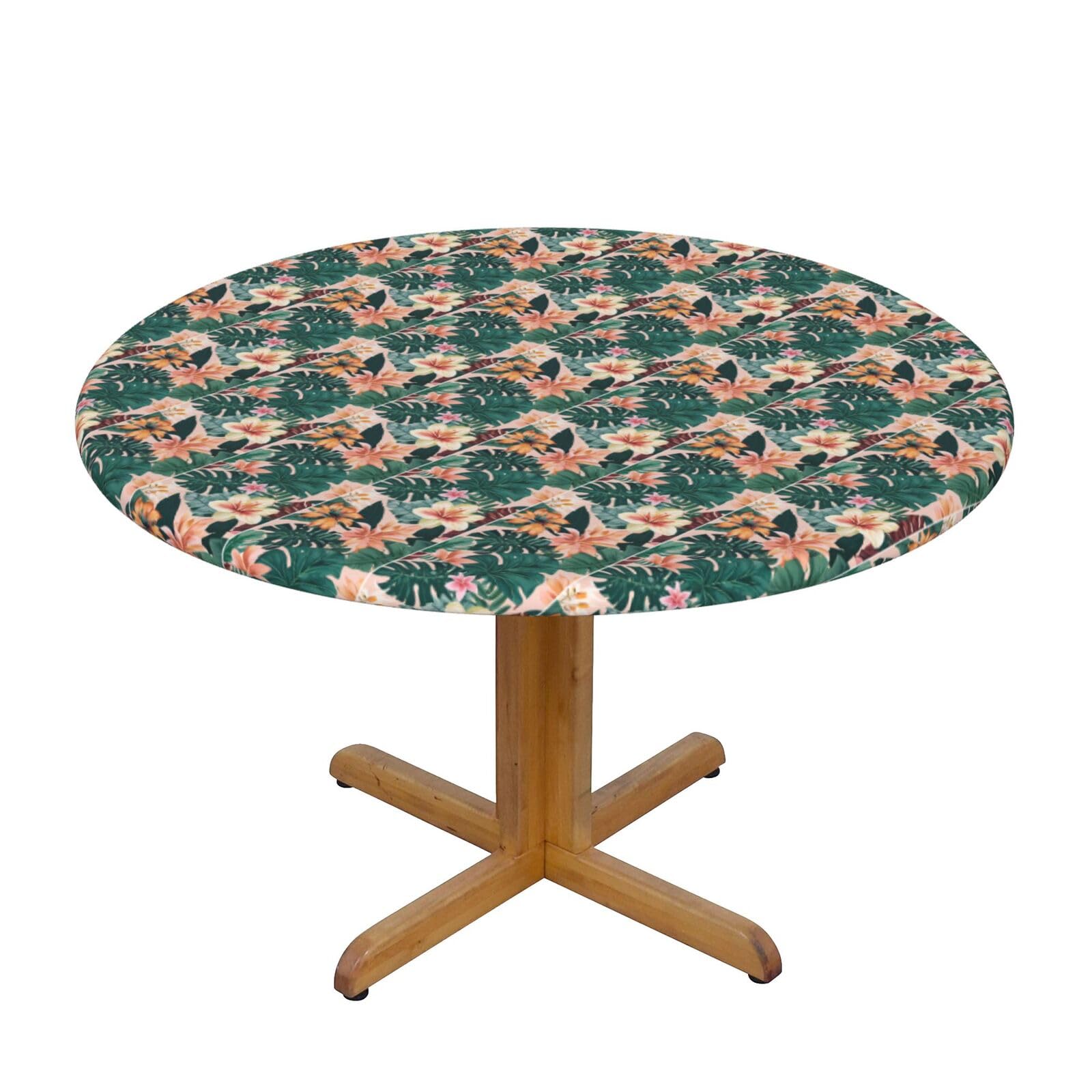 Nappe de jardin ronde élastique imperméable pour table extérieure M