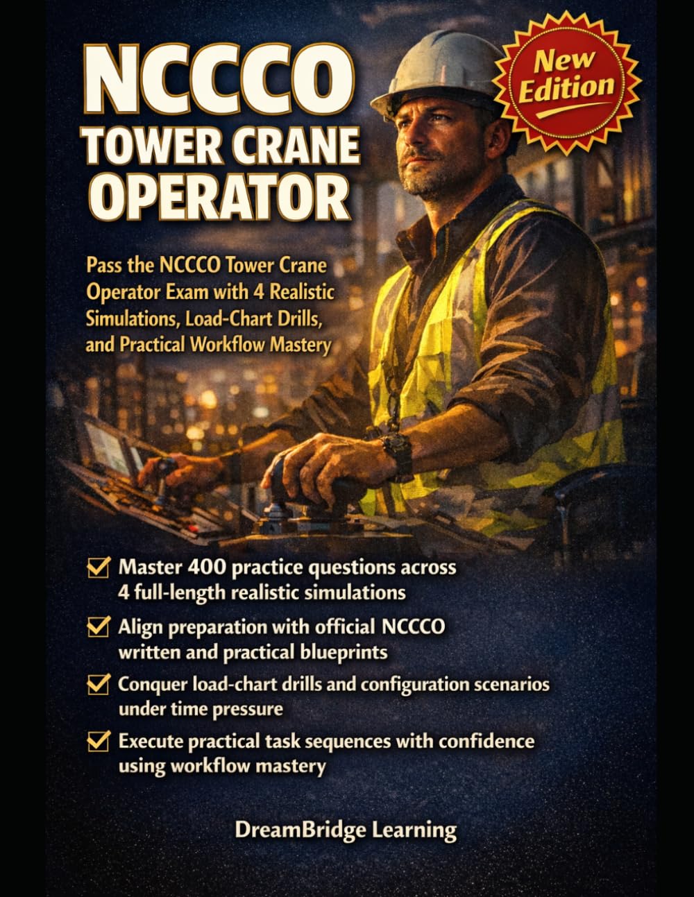 NCCCO Tower Crane Operator Practice Exams and Crash Course: Pass the Written and Practical Exams with 400 Realistic Questions, Blueprint-Aligned Strategies, and Workflow Mastery Techniques