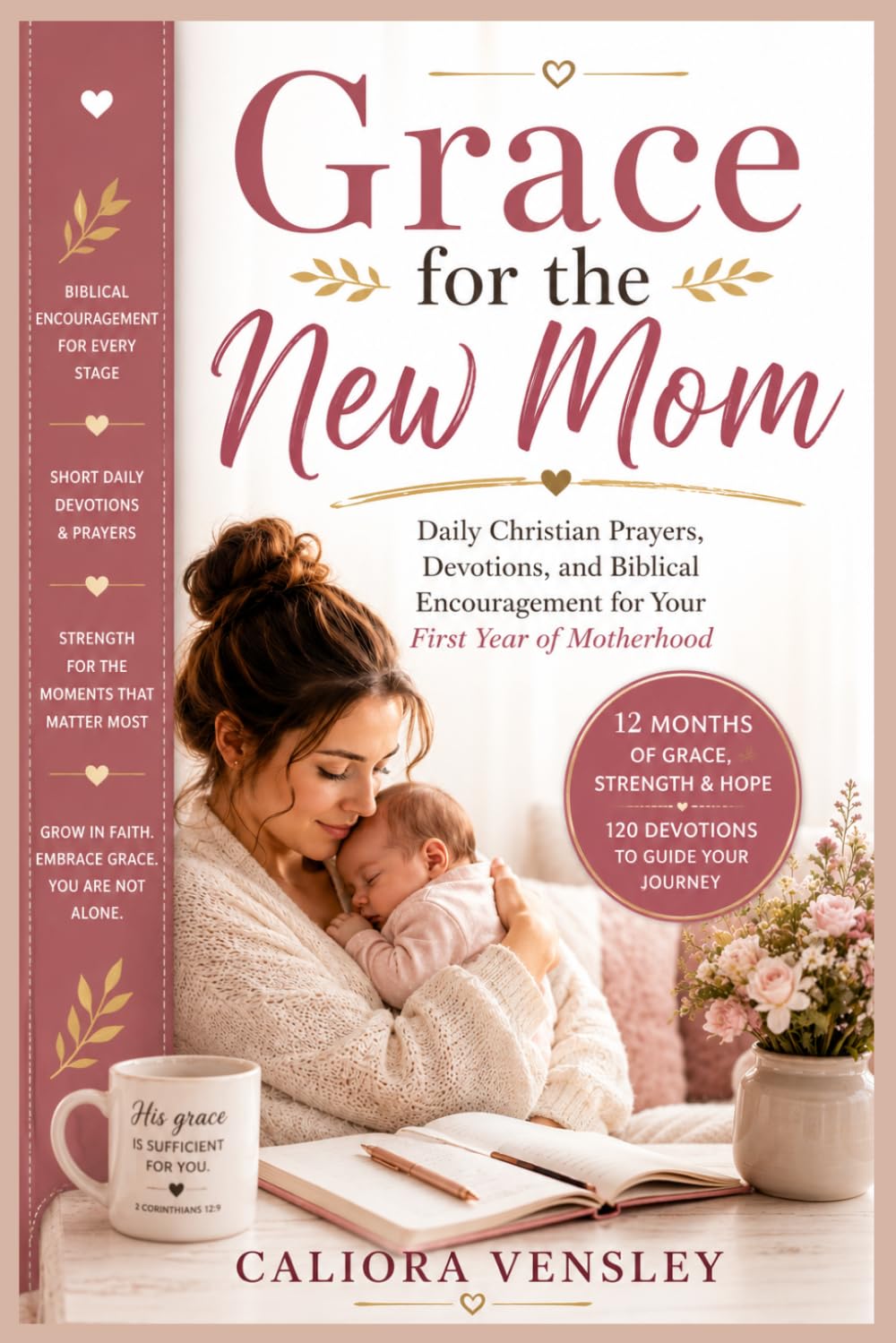 Grace for the New Mom: Daily Christian Prayers, Devotions, and Biblical Encouragement for Your First Year of Motherhood | A Thoughtful Gift for New and Expecting Moms