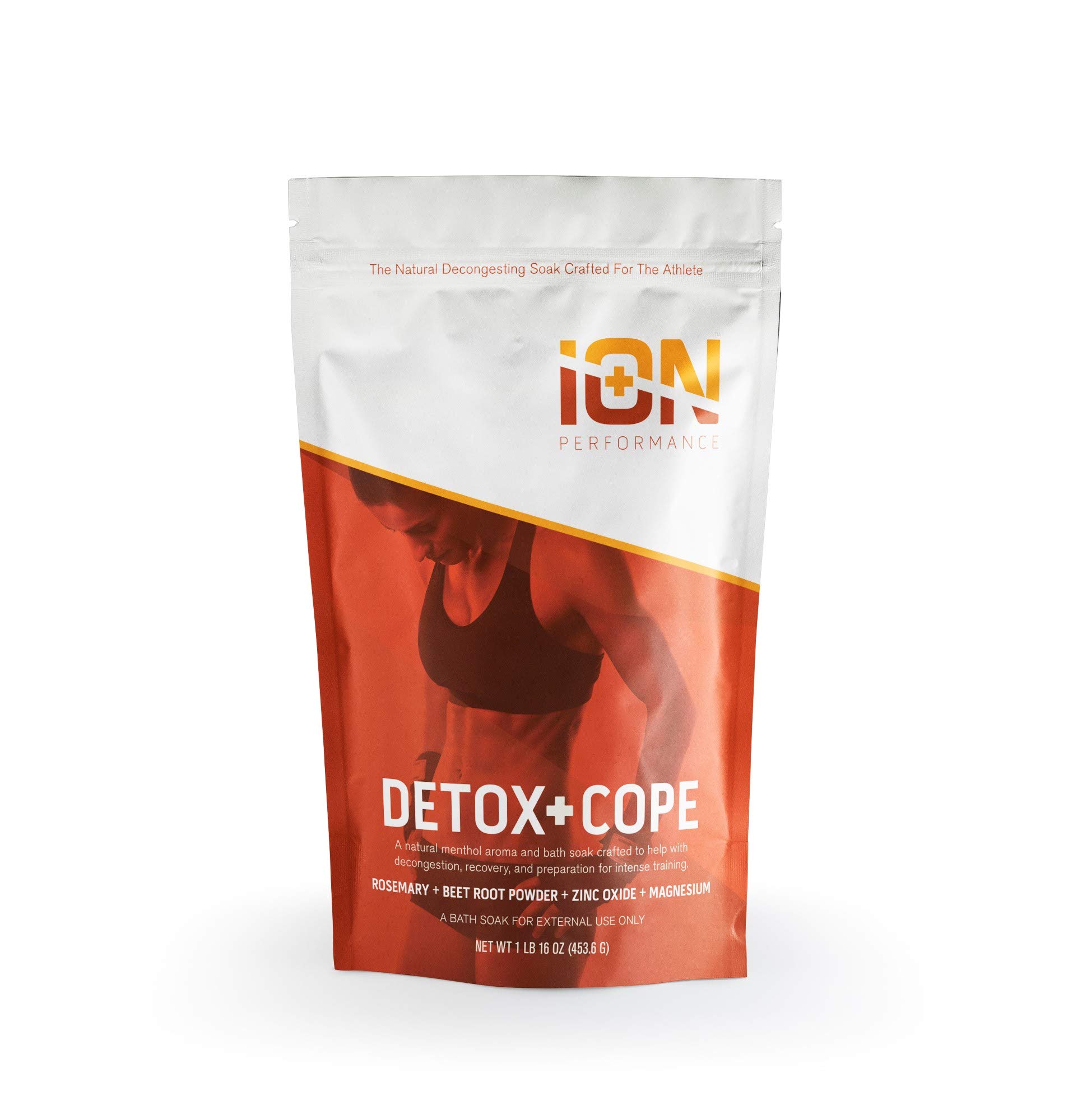Detox + Cope Bath Soak with Epsom Salt, Coconut Oil, Rosemary, Beet Root, Cold Season 16 Oz