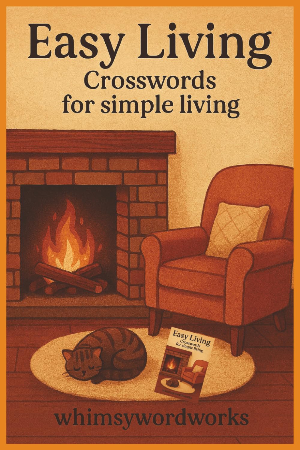 Easy Living Crosswords for Simple Living whimsywordworks: 50+ Gentle Crossword Puzzles for Adults Seniors & Teens: Crossword Puzzles with Easy-to-Read Print about Simple Living, 6x9 inches
