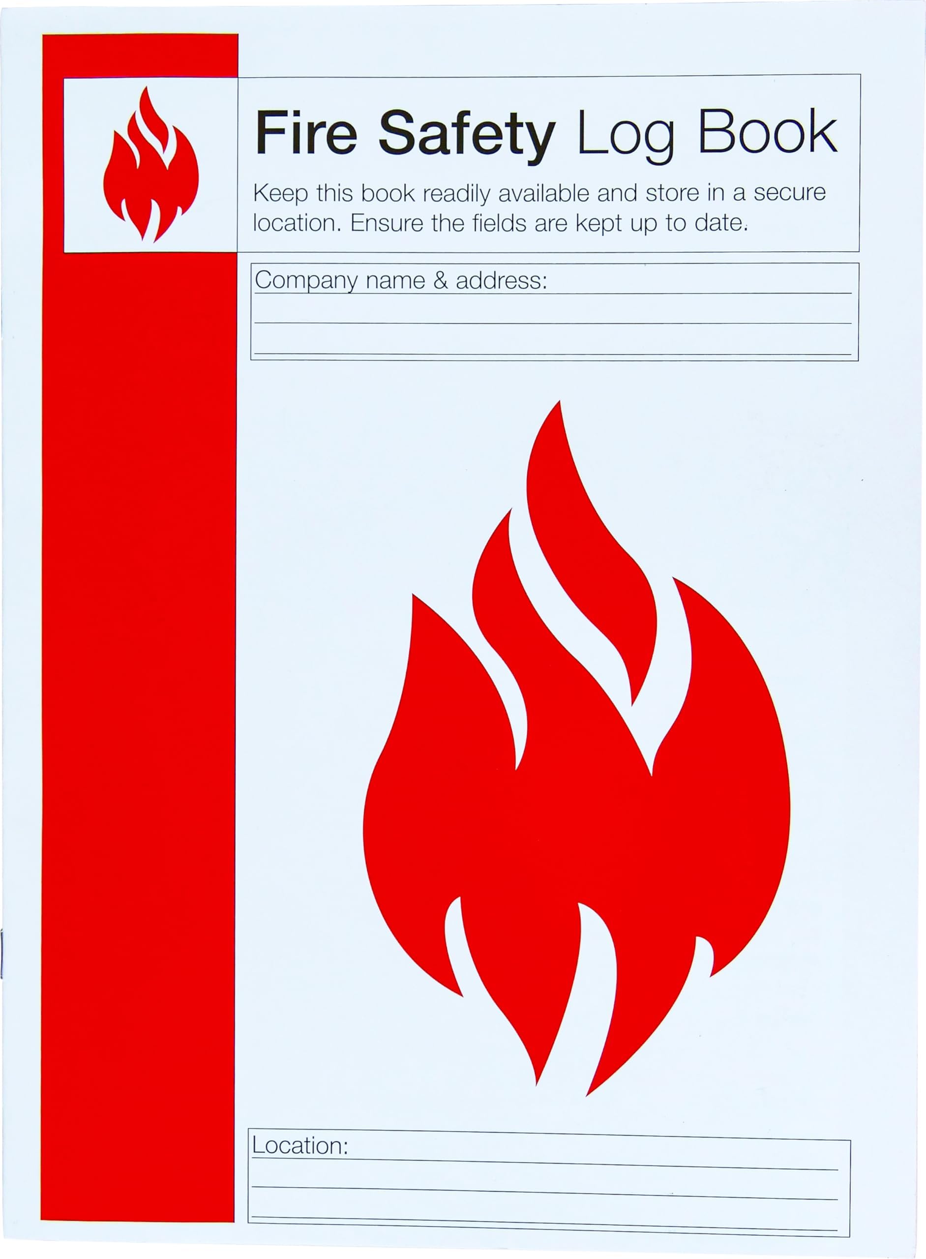 Safety First Aid Group A4 Fire Safety Log Book