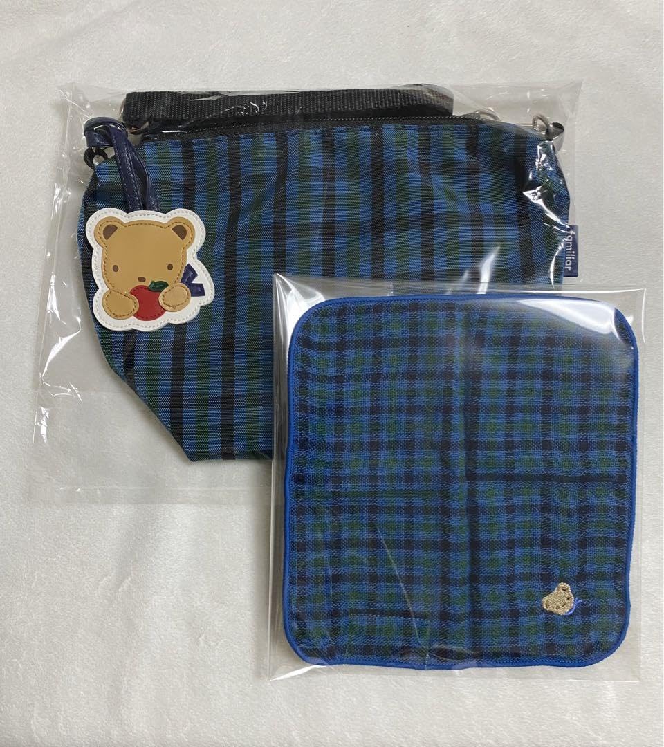 Amazon.co.jp: 二点セット familiar 舟形ポシェット＆ハンカチセット 