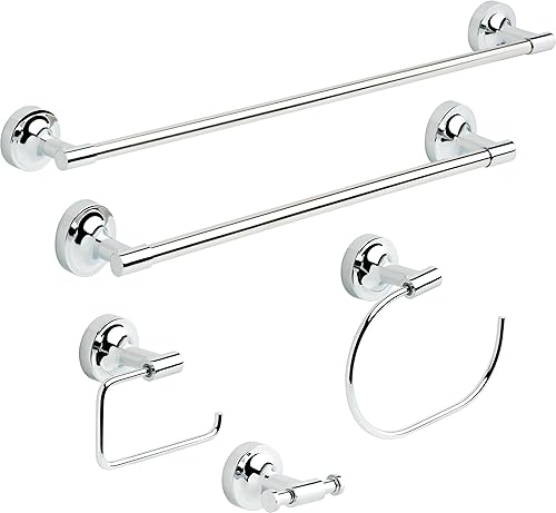 Miniatura 3 de Franklin Brass Soporte para papel higiénico Voisin, cromo pulido, accesorios de baño, VOI50-PC