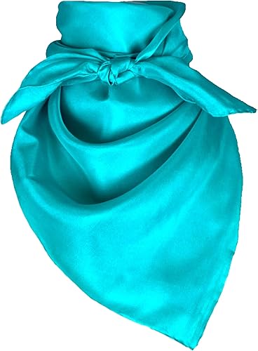 Wyoming Traders Pañuelo de vaquero sólido Wild Rag 100% seda, varios colores, L 34.5 pulgadas y XL 42 pulgadas