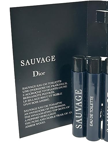 Miniatura 4 de Dior Christian SAUVAGE MEN Muestra Spray EDT Perfume Vial 0.0 fl oz 0.03 oz - 3 PCS