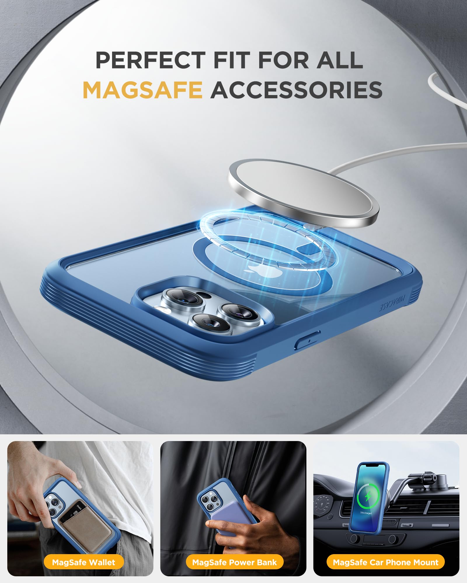 Amazon.com: Miracase Magnetic for iPhone 13 Pro Max Case 6.7 inch