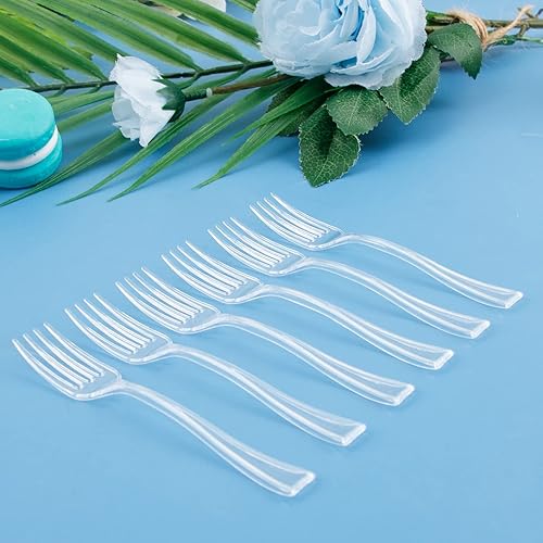 Vista 48 de WDF 300 mini cucharas de plástico doradas – Cucharas de postres de plástico dorado de 4 pulgadas, cucharas desechables resistentes perfectas para Oro
