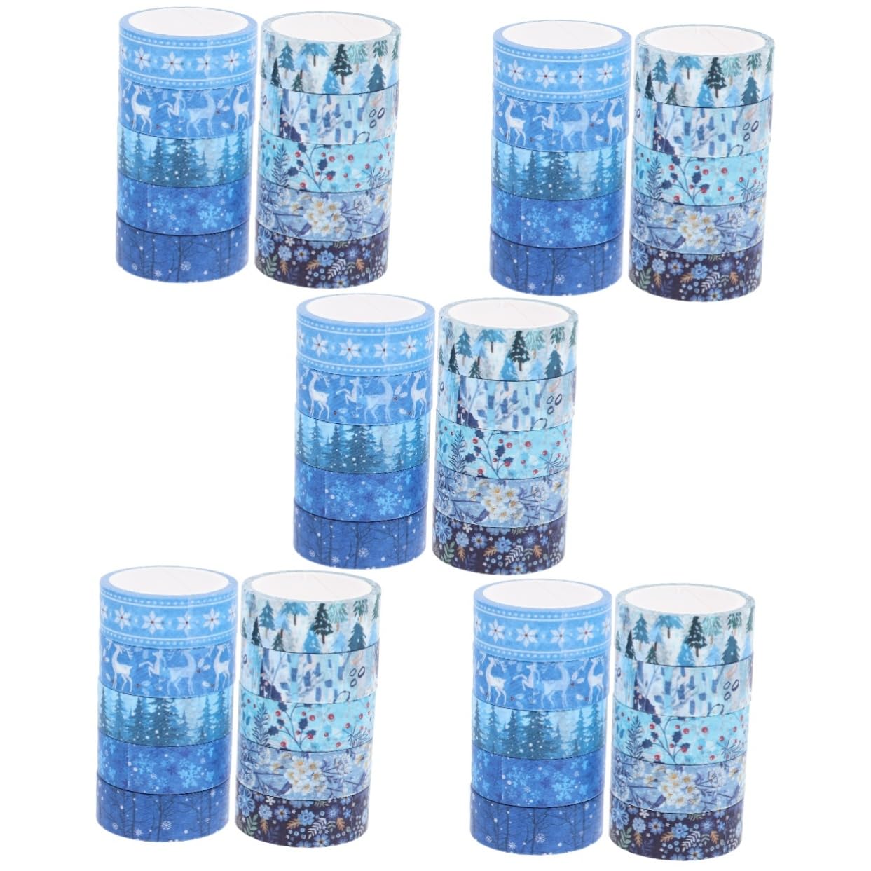 Operitacx Cintas Washi Decorativas De Invierno Adhesivo Para Manualidades Y Scrapbooking Con Navideños Para Agenda Y 10 * 5