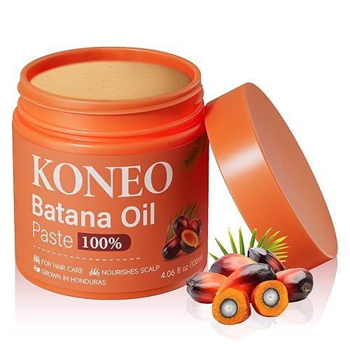 KONEO Crema para el crecimiento del cabello para aceite de batana 100% puro, pasta de aceite de batana cruda de Honduras, mejora el grosor y el