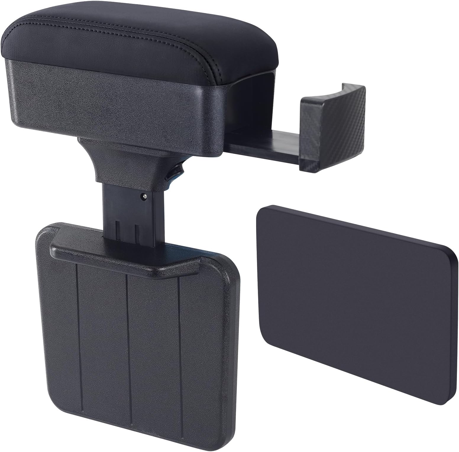 Rupse Car armrest Storage Box,Car Center Console armrest Box with Cup Holder,Forearm Wrist Support Adjustable Armrest for Most Car Models