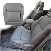 Front Bottom Driver/Passenger Perforated Synthetic Leather Seat Cover Compatible with 2003-2005 Honda Pilot, Olive Gray, Direct OEM Replacement, Durable, Breathable