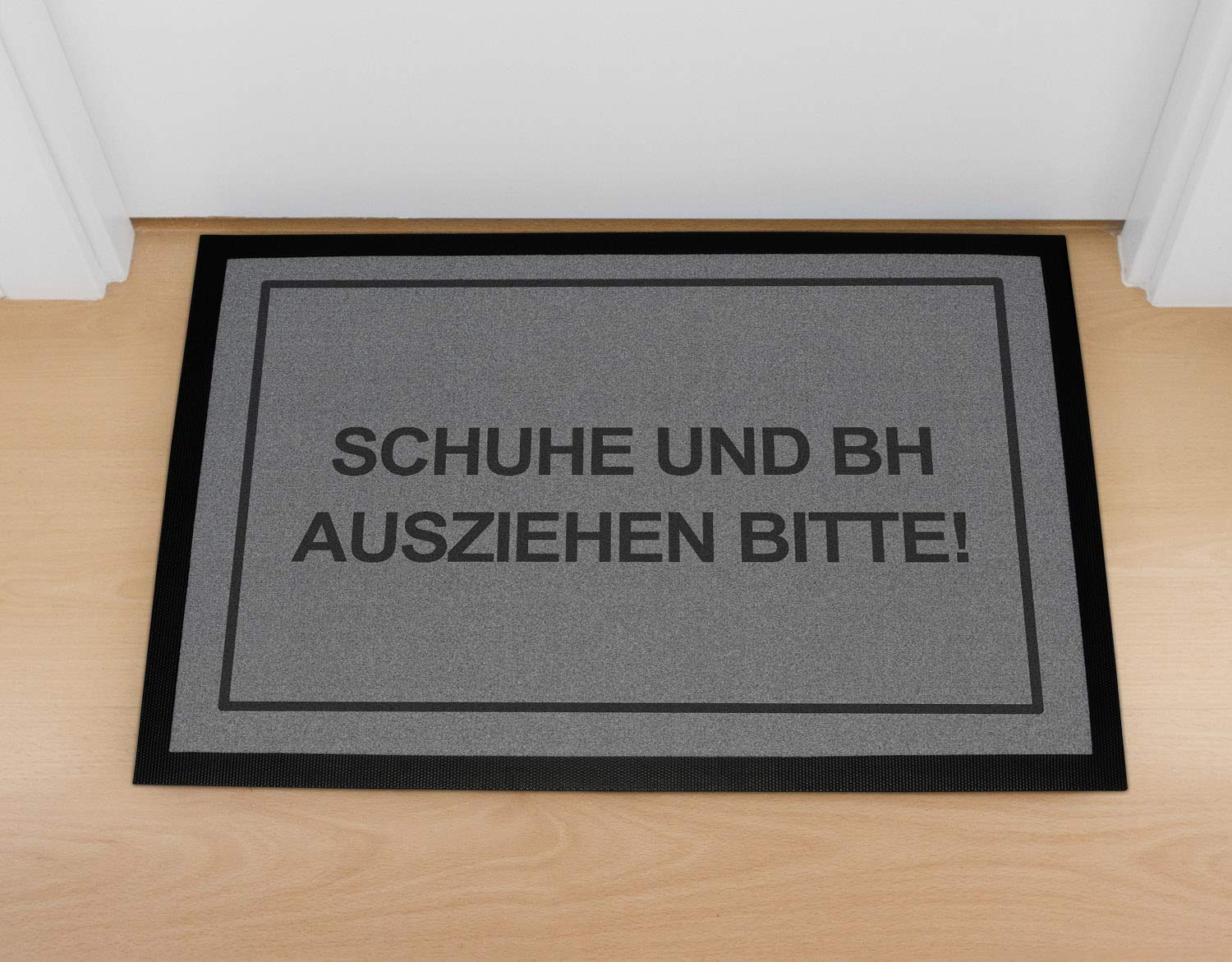 MoonWorks Fußmatte „Warnung Känguru“ – Lustige Türmatte 60x40 Cm, Rutschfest & Waschbar