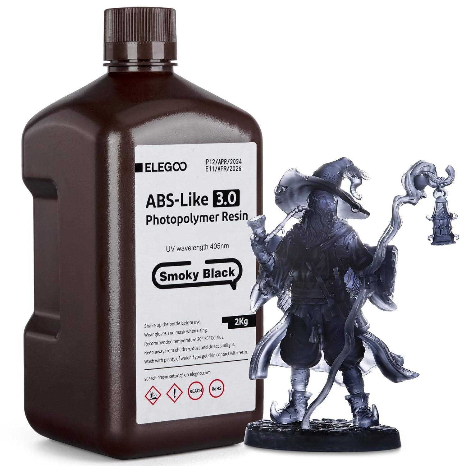 ELEGOO ABS-like resin 3.0, 405nm UV-curing 2000g smoky black