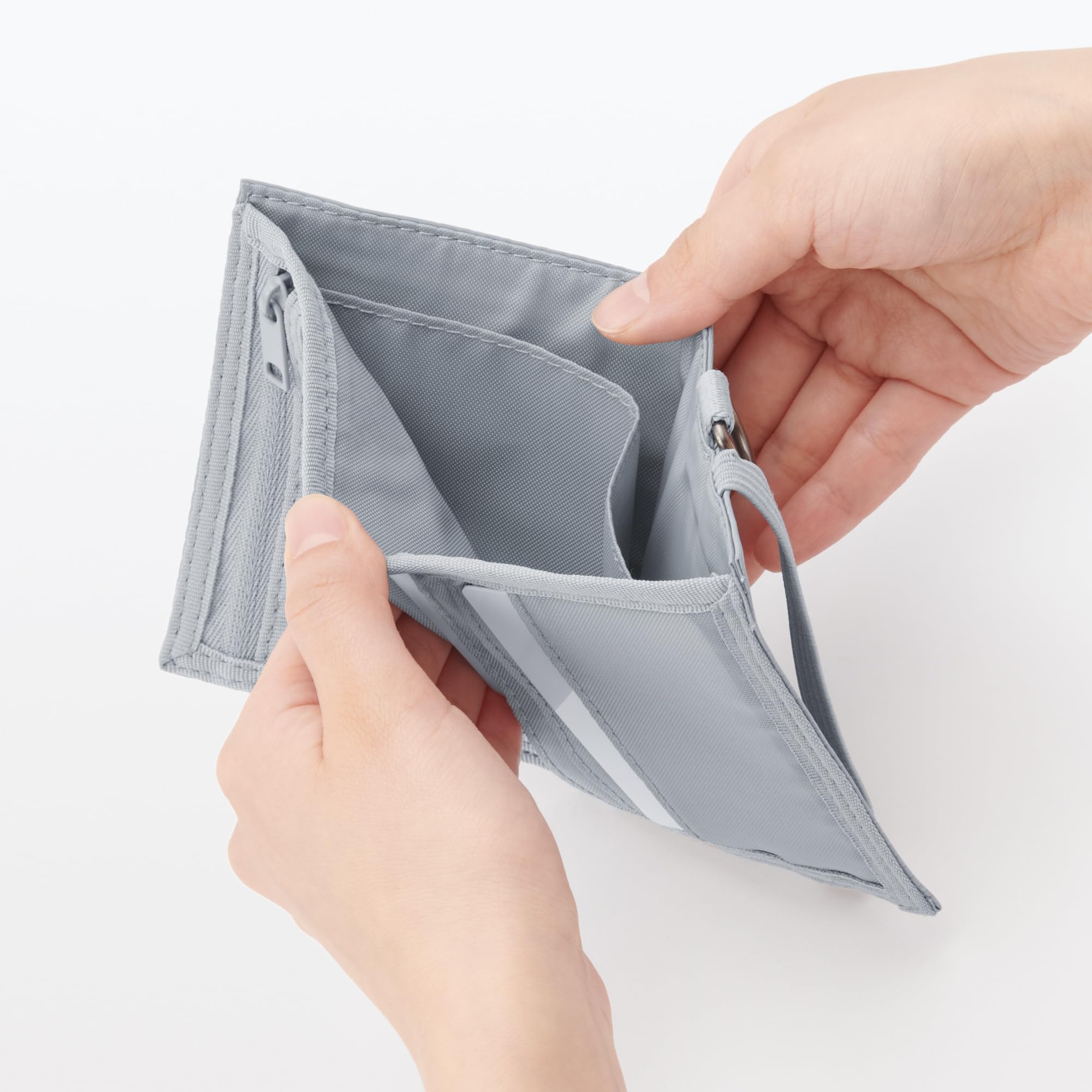 Amazon.co.jp: 無印良品 ポリエステルトラベル用ウォレット グレー 約