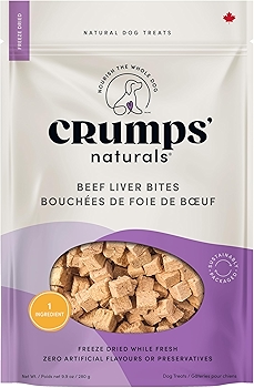 Crumps' Naturals Beef Liver Bites for Pets